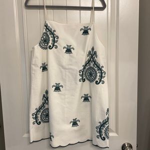 Zara Embroidered Mini dress - size Large